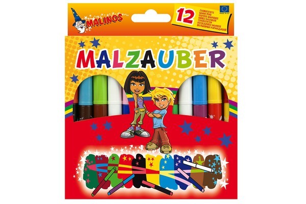 

Волшебные фломастеры меняющие цвет MALINOS Malzauber 12 (10+2) шт (MA-300005)