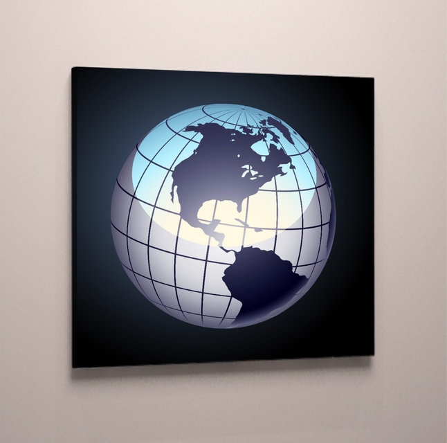 

Модульная картина на холсте Vitrina карта мира глобус 40x60 см