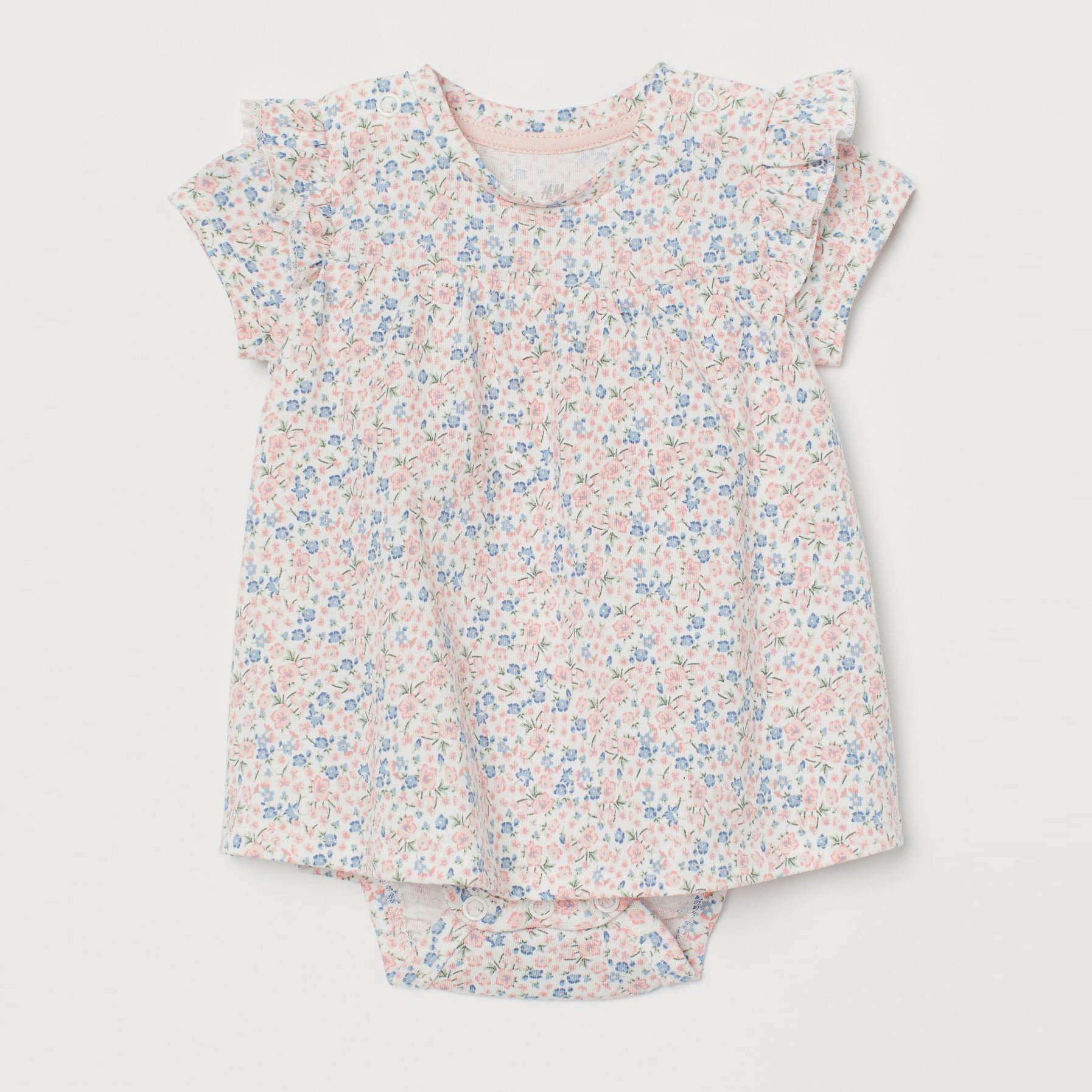 

Платье-боди H&M 1703-8294071 62 см Белые цветы