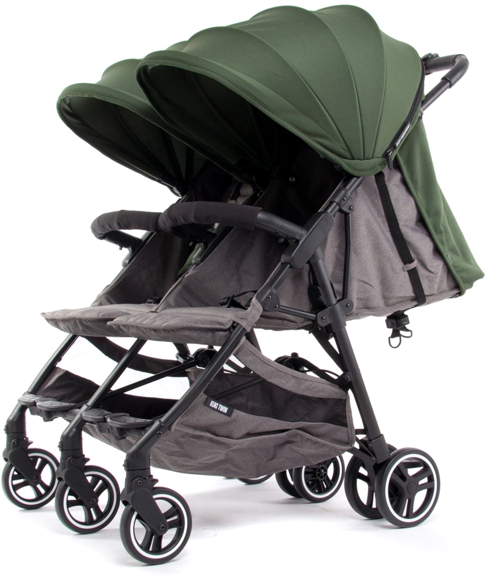 

Прогулочная коляска для двойни Baby Monsters Kuki Twin Зеленая (черное шасси) (BMKT-10005_012)