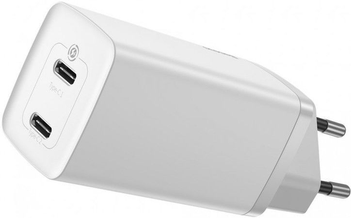 

Сетевое зарядное устройство Baseus GaN2 Lite Quick Charger C+C 65W (CCGAN2L-E02) White