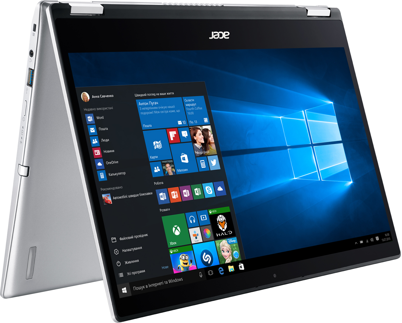 

Ноутбук Acer Spin 1 SP114-31N-P2VQ (NX.ABJEU.003) Pure Silver