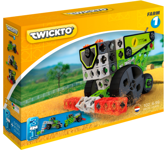 

Конструктор Farm 1 (трактор, комбайн, удобритель), Twickto (12-64707)