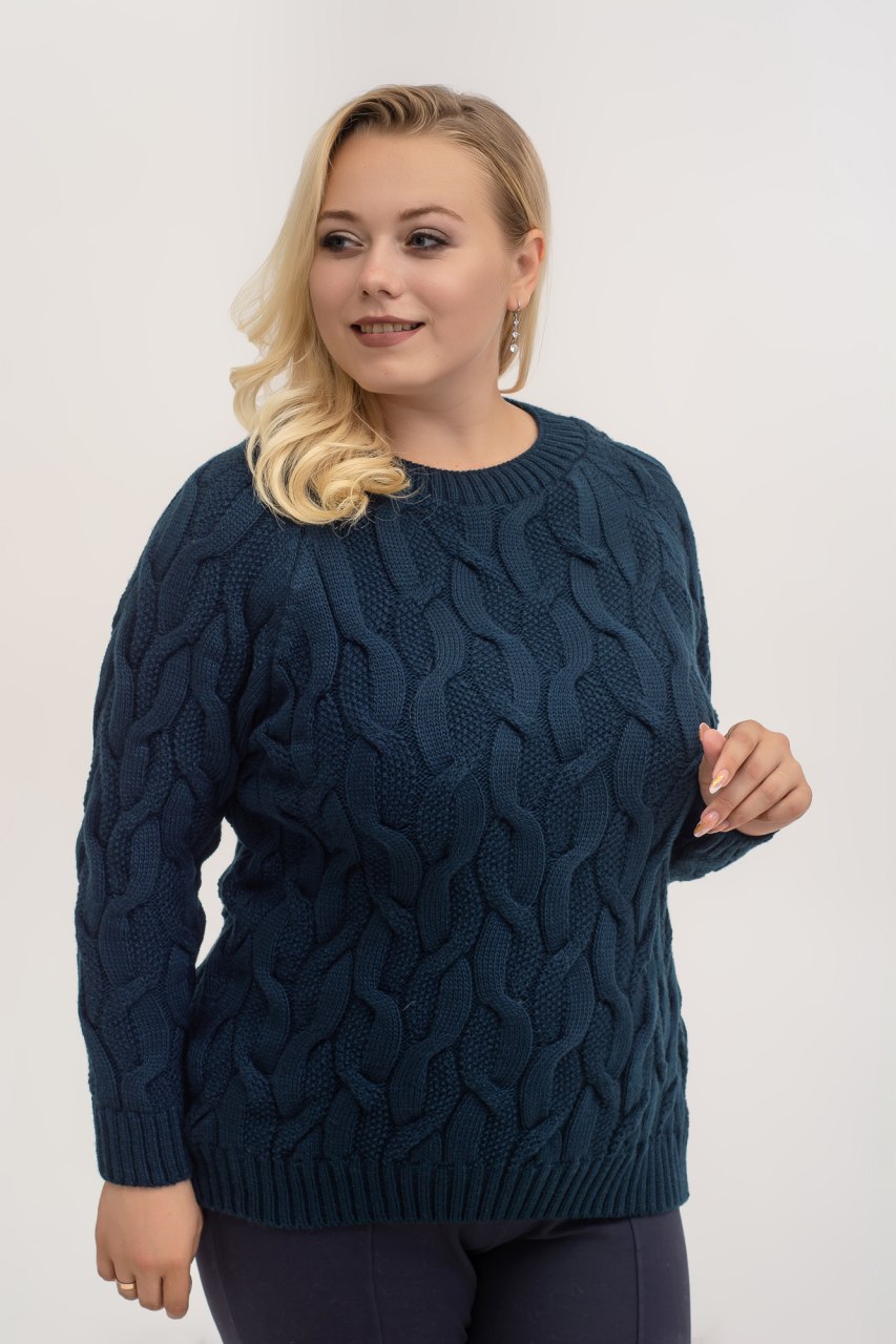 

Fashions • Свитер Роза Fashions 52 темно-синий (№128-нс)