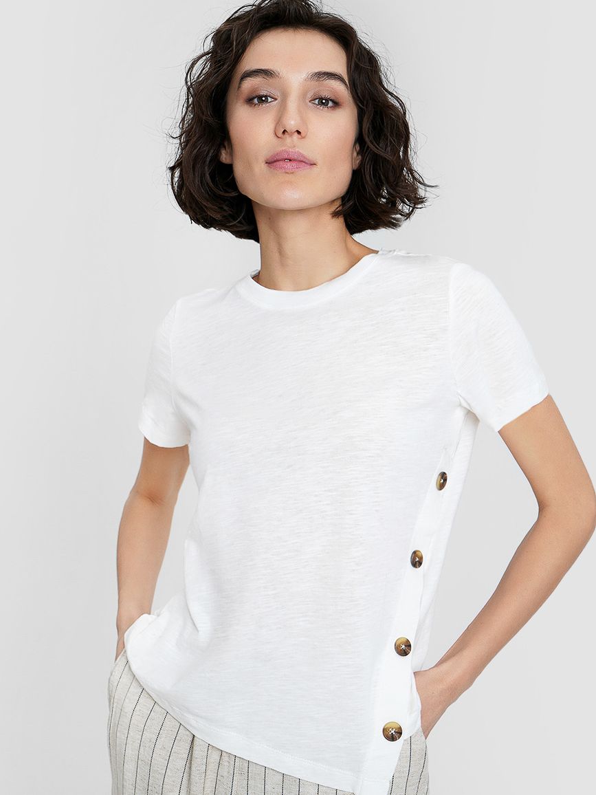 

Футболка O'STIN Casual CHCFA2Z74R XL Молочная