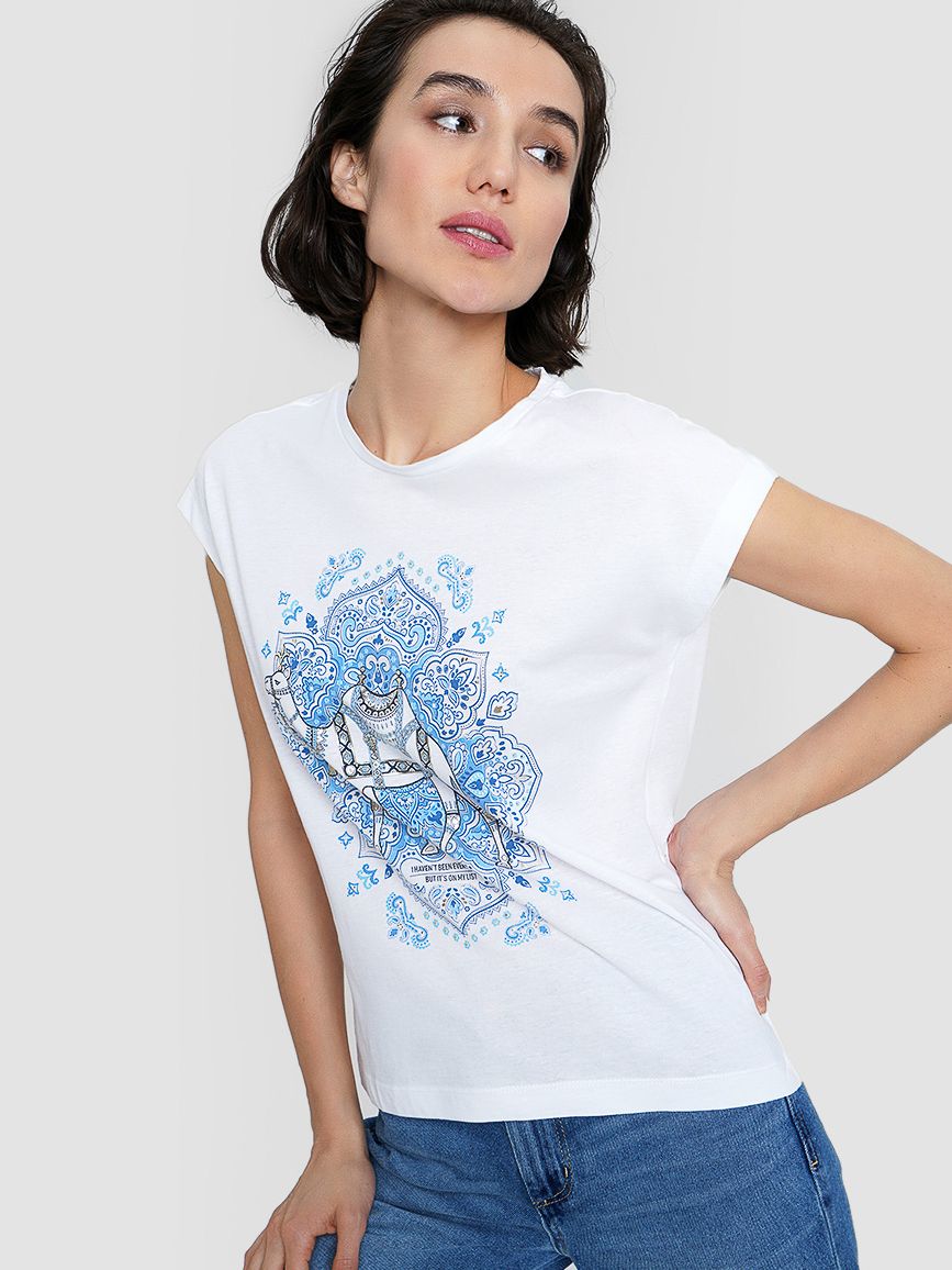 

Футболка O'STIN Casual NO134UTZ4M S Белая