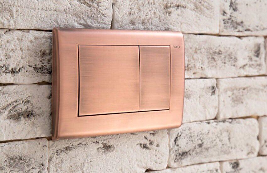 

Панель змиву для унітазу TECEplanus, металева, колір антична мідь (9240365) TM TECE