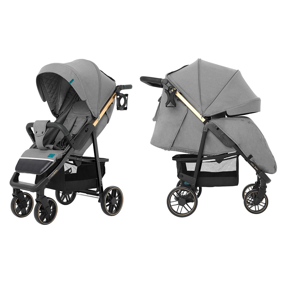 

Коляска прогулочная CARRELLO Echo CRL-8508/2 Rhino Gray+дождевик+москитка
