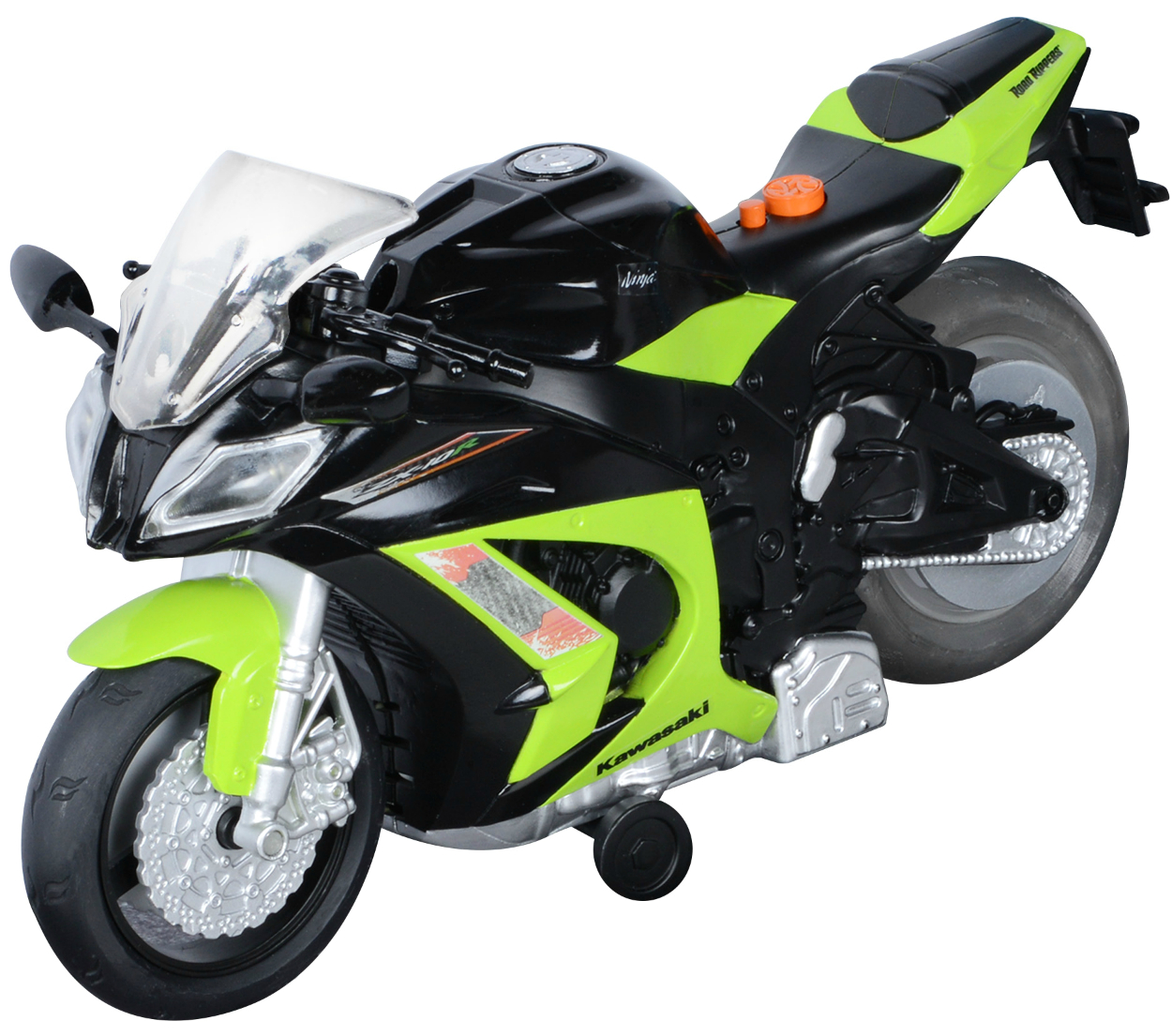 

Мотоцикл Kawasaki Ninja ZX-10R зі світлом та звуком 25 см.Toy State (12-22183)