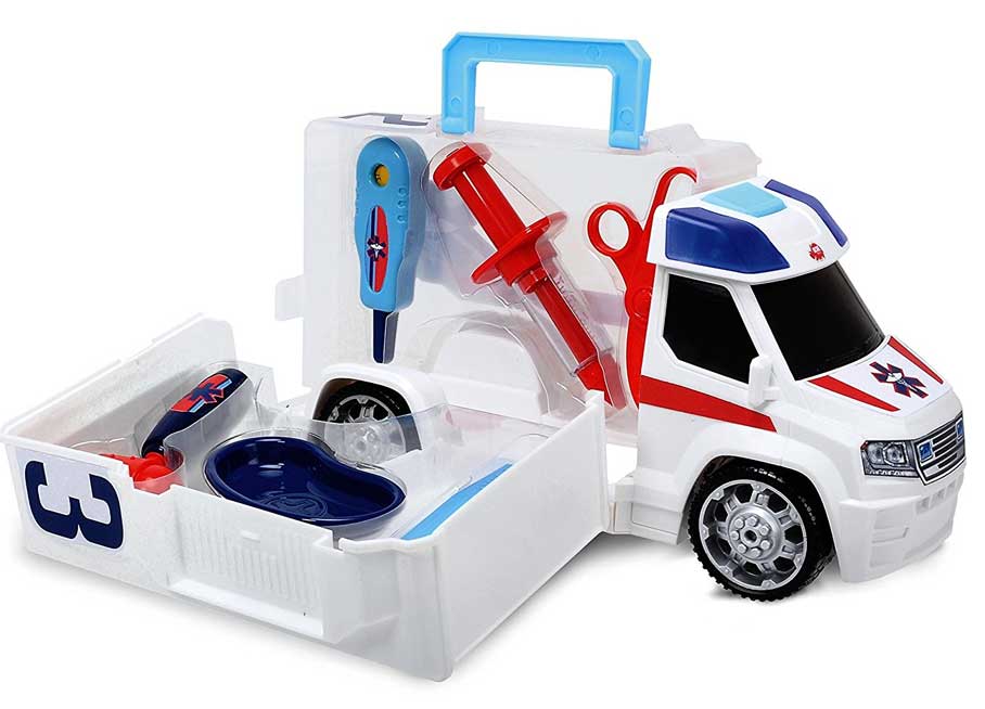 

Скорая помощь с набором врача (звук, свет), 33 см, Dickie Toys (12-42230)