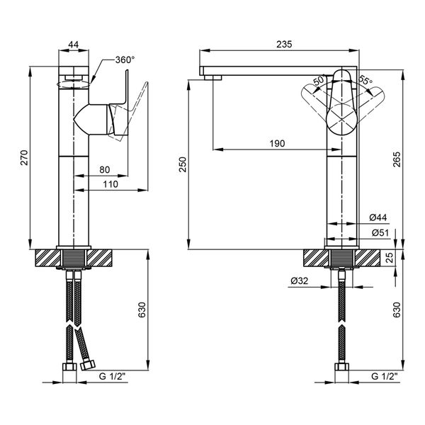 

Смеситель для кухни Qtap Eco CRB 007F