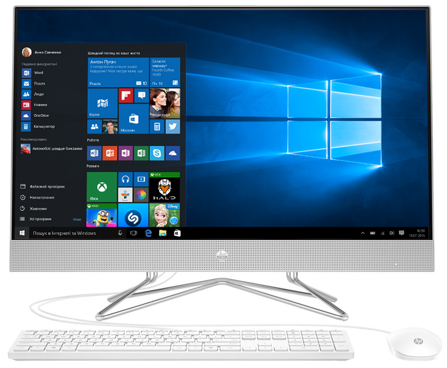 

Моноблок HP All-in-One 27-DP0006 (9EE09AA) White