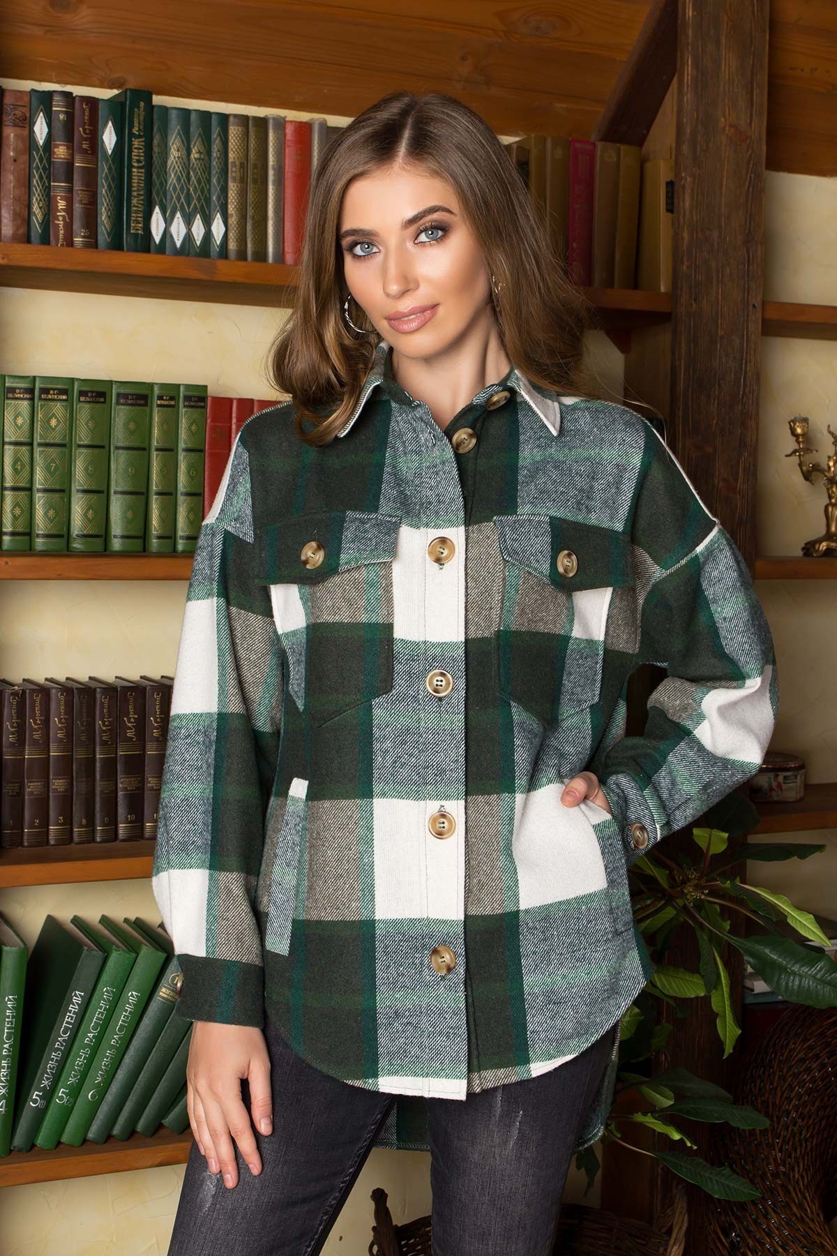 

Женская рубашка Arizzo AZ-308 50 зеленый (AZ-308_зеленый)