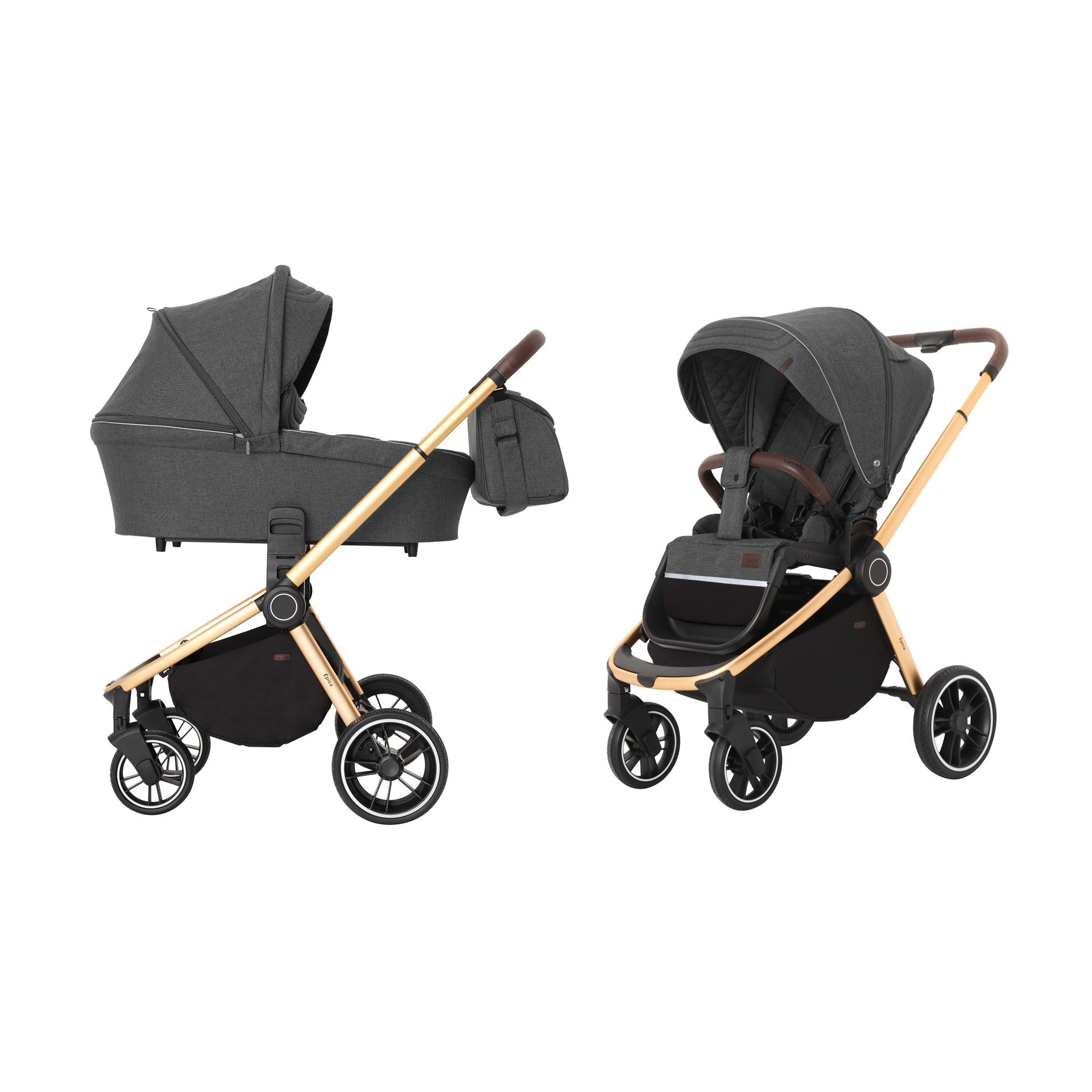 

Коляска універсальна CARRELLO Epica CRL-8510 (2in1) Space Black +дощовик /1/