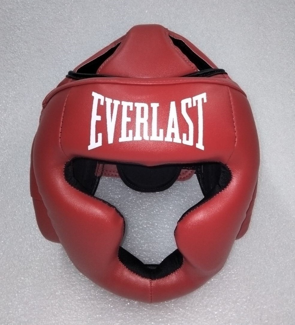 

Шлем боксерский закрытый с полной защитой Everlast красный (р-р S)