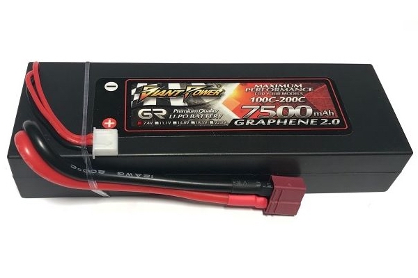 

Акумулятор для радіокерованої машинки Giant Power (Dinogy) Li-Pol 7500 мАг 7.4 В Hardcase 139x46x25 мм T-Plug