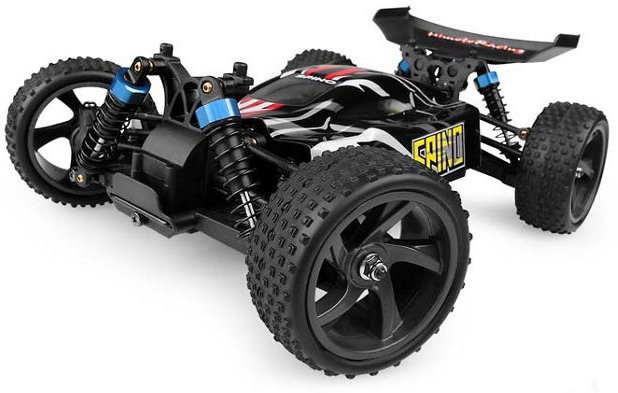 

Радіокерована модель Баггі 1:18 Himoto Spino E18XBL Brushless (чорний)