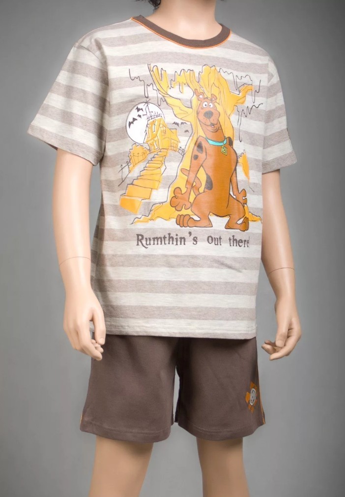 

Піжама/літній костюмчик (шорти/футболка) SCOOBY-DOO CORNETTE р.110-116 (коричневий)