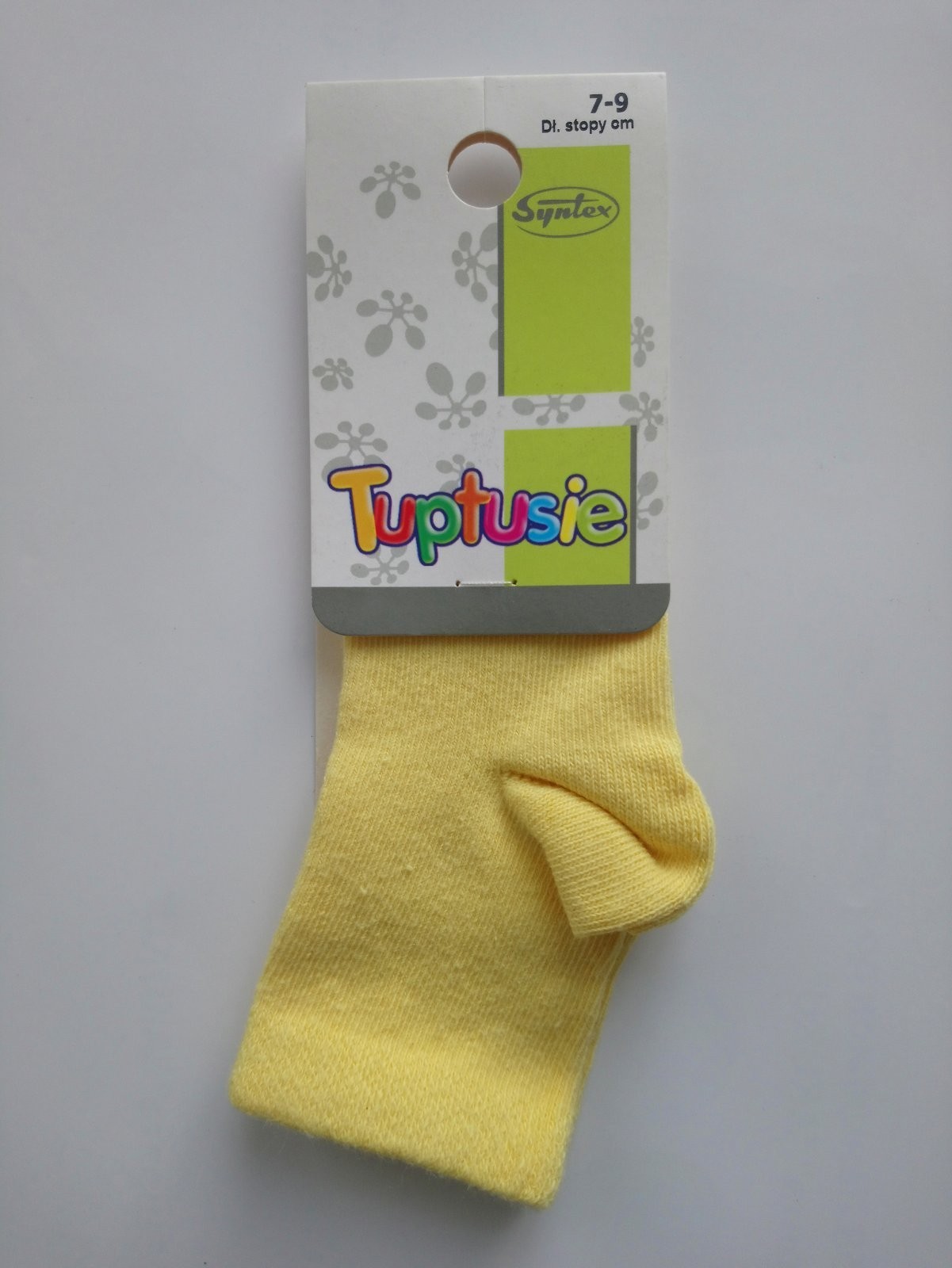 

Шкарпетки дитячі однотонні Tuptusie SYNTEX (жовті) р. - (7-9 см, Шкарпетки дитячі однотонні Tuptusie SYNTEX (жовті) р. 14-16 (7-9 см)