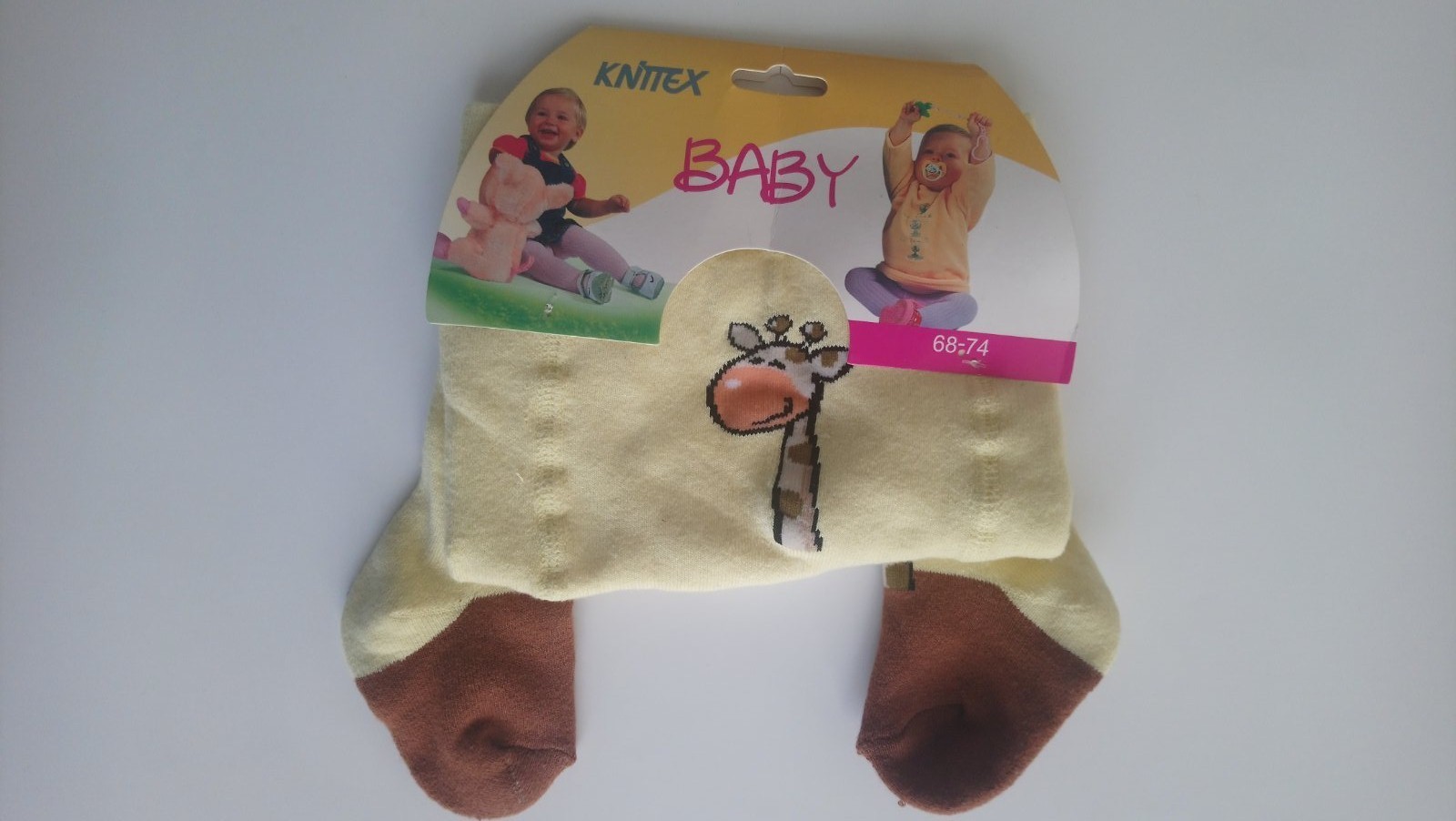 

Колготи дитячі махрові Baby KNITTEX р.68-74 (молочні із жирафкою).