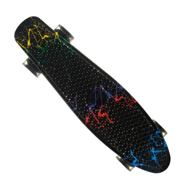 

Пенни борд (Penny Board) 24, Колёса PU светящиеся, черный