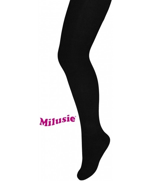 

​Колготи дитячі однотонні SYLWIA 40 den MILUSIE р.152-158 (чорні)