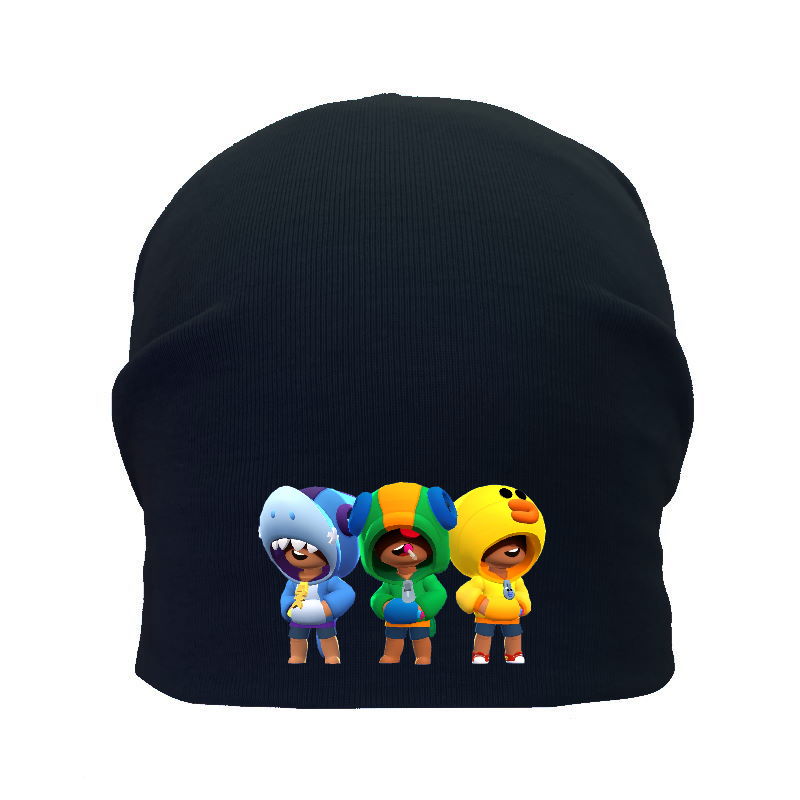 

Шапка детская Бравл Старс черная (Brawl Stars-001) 50-52 см