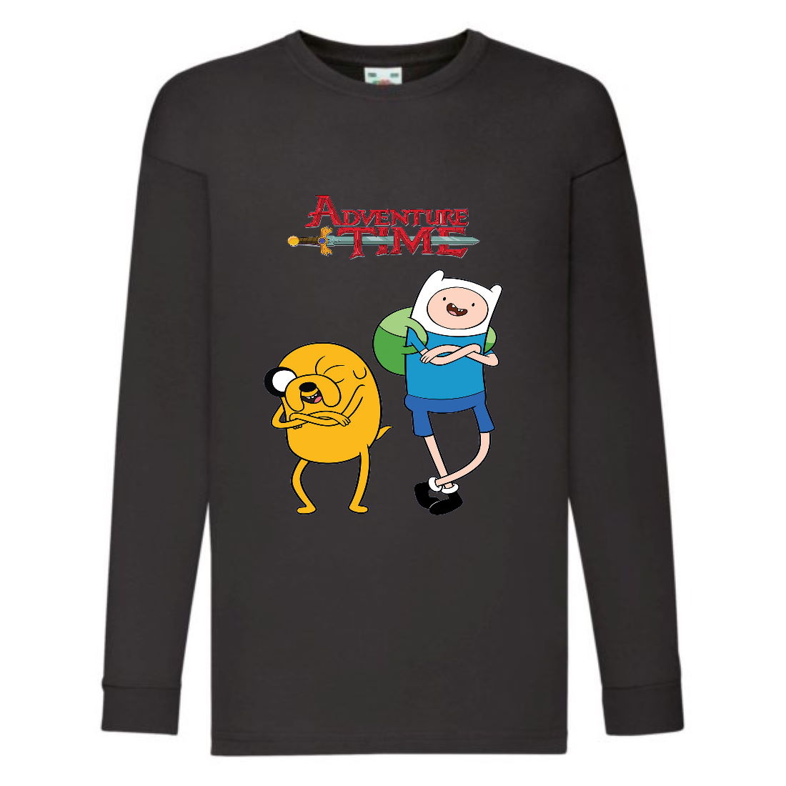 

Лонгслив реглан Время Приключений 0013 (Adventure Time) черный (ART blc 0013) 128 см