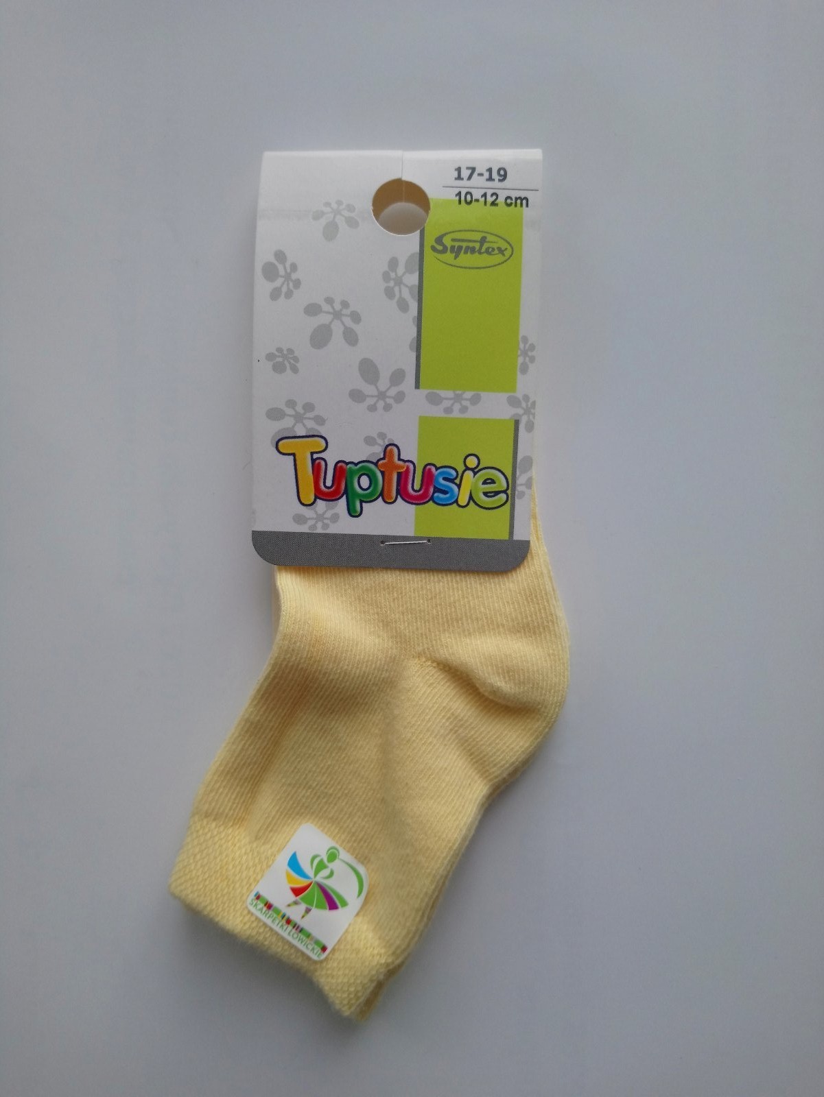 

Шкарпетки дитячі однотонні Tuptusie SYNTEX (жовті) р. - (10-12 см, Шкарпетки дитячі однотонні Tuptusie SYNTEX (жовті) р. 17-19 (10-12 см)