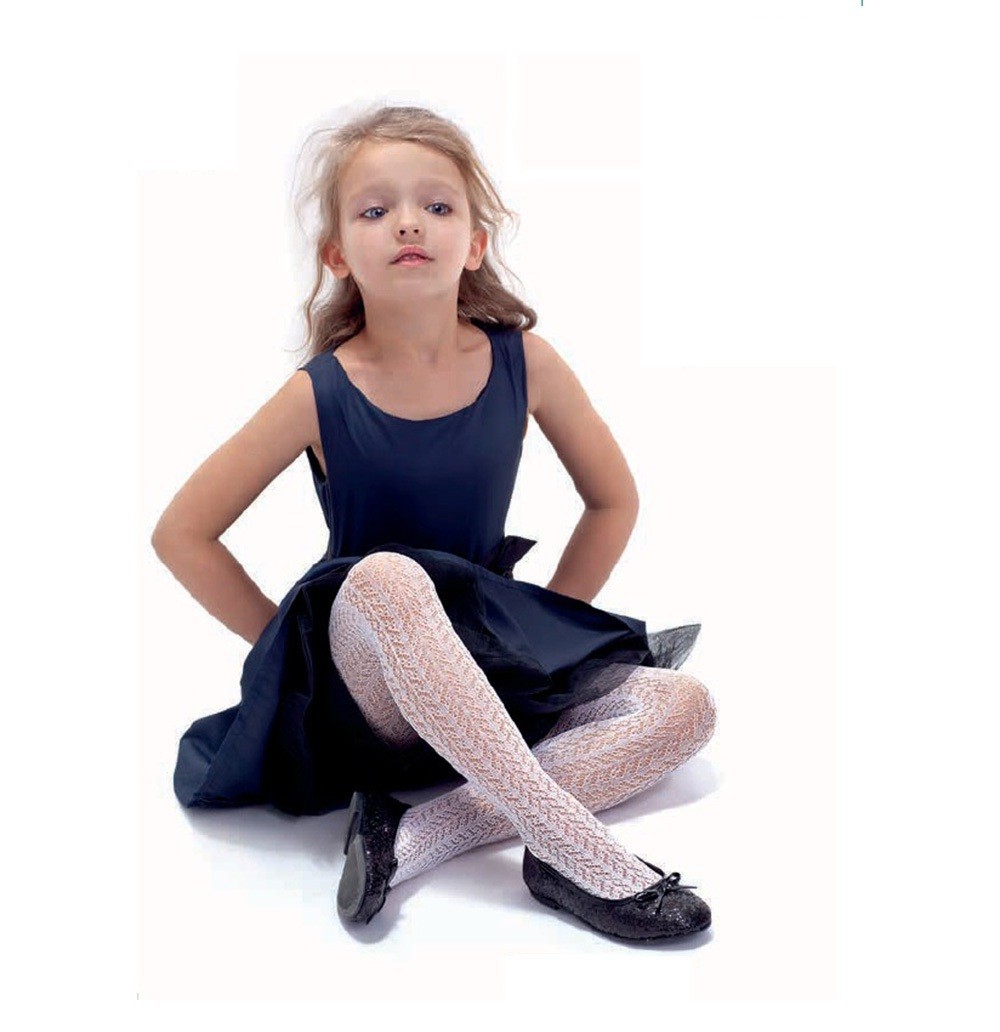 

Колготи дитячі ажурні MISSY KNITTEX р.134-140 (білі)