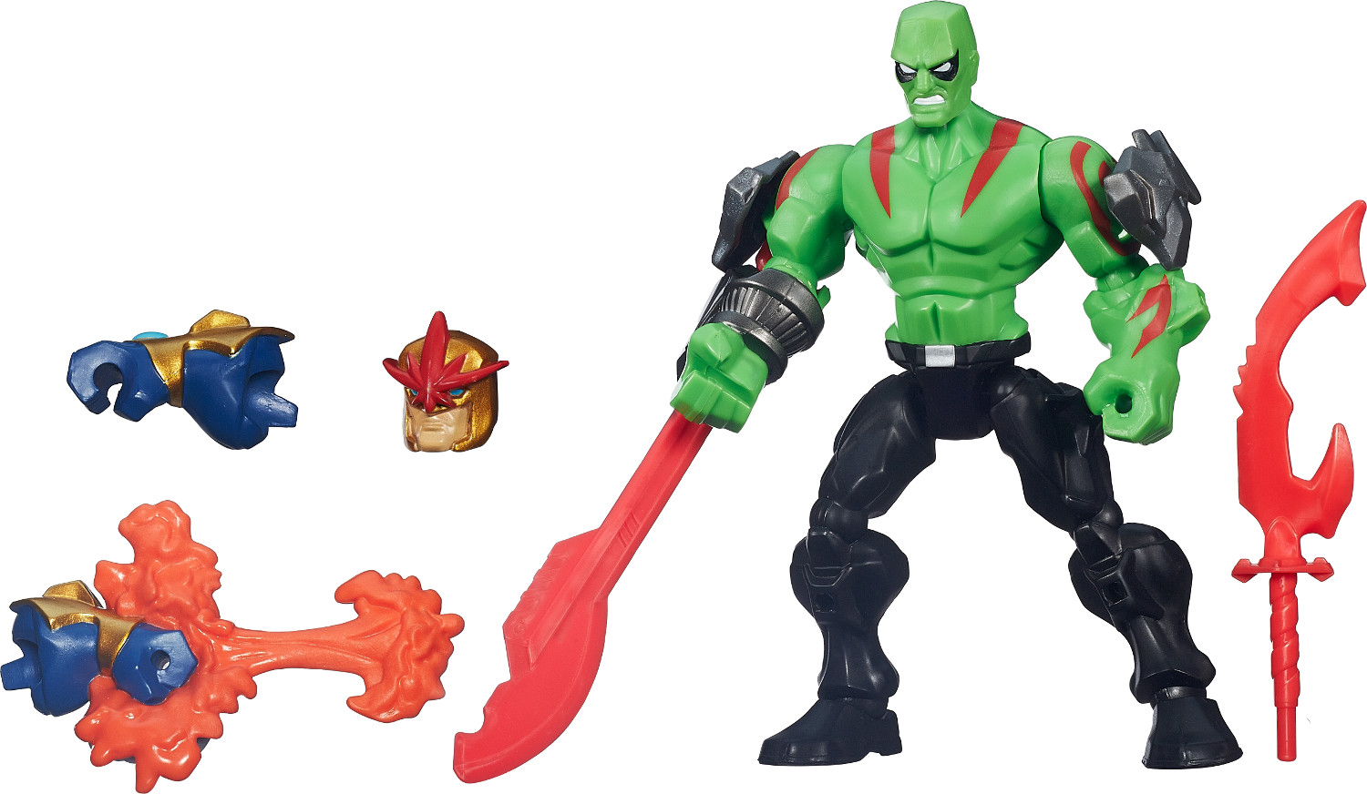 

Drax, разборная фигурка, серия Super Hero Mashers, Hasbro, Avengers, Дракс (12-18478)