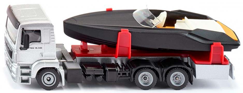 

Модель грузовика MAN LKW с моторной лодкой, 1:50, Siku (12-64522)