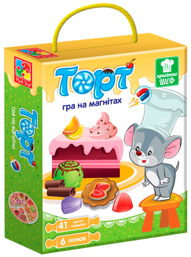 

Магнитная кулинарная игра Торт (укр), Vladi Toys (12-68813)