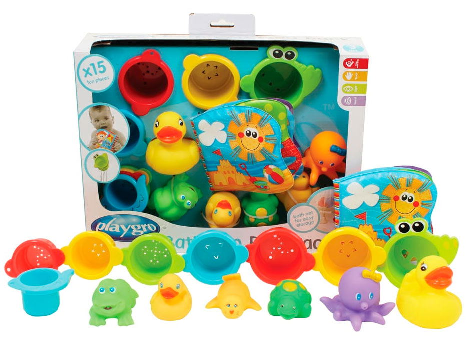 

Игрушки для купания (15 элементов), подарочный набор, Playgro (12-36603)