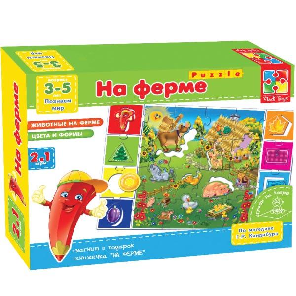 

На ферме - настольная игра (рус. язык), Vladi Toys, на русском языке (12-10358)