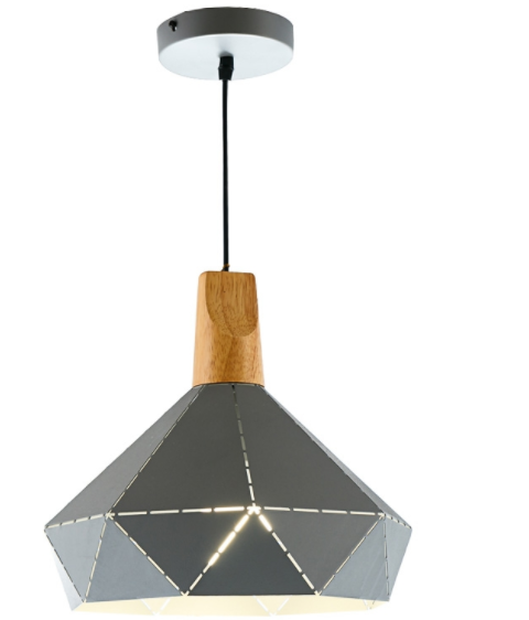 

Люстра подвес серая с полигональным дизайном (ZD038B/D300 (grey)) (SL00058)