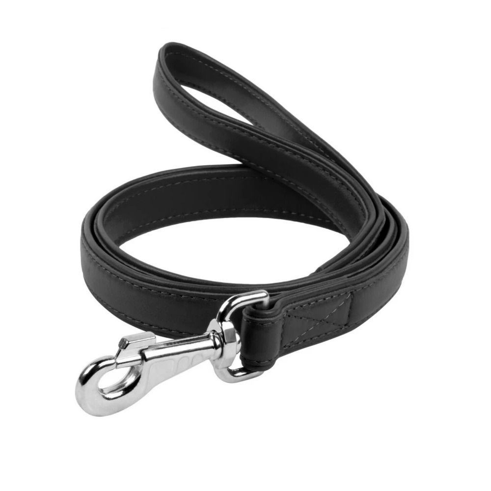 

Поводок для собак из натуральной кожи Collar Waudog Classic 18 мм/122 см, черный