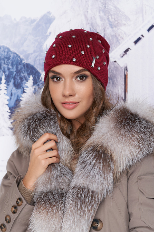 

Шапка «Шерил» Braxton 25103014 56-59 см бордовый 5007