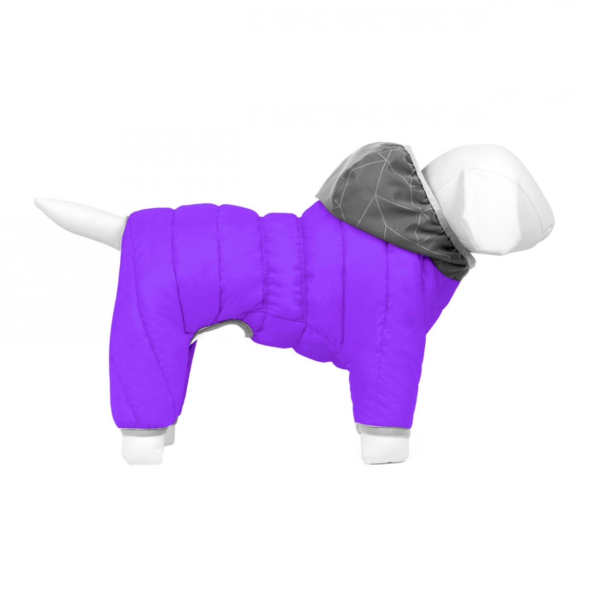 

Комбинезон для собак Collar AiryVest One размер S 40 с капюшоном из светоотражающей ткани, фиолетовый