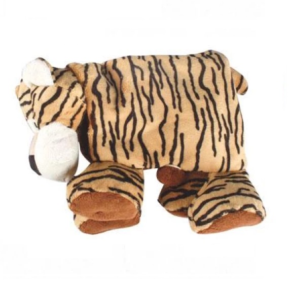 

Игрушка мягкая складная для собак плюшевый Тигр с пищалками Karlie Flamingo Plush Safari Animals 38х10х30 см