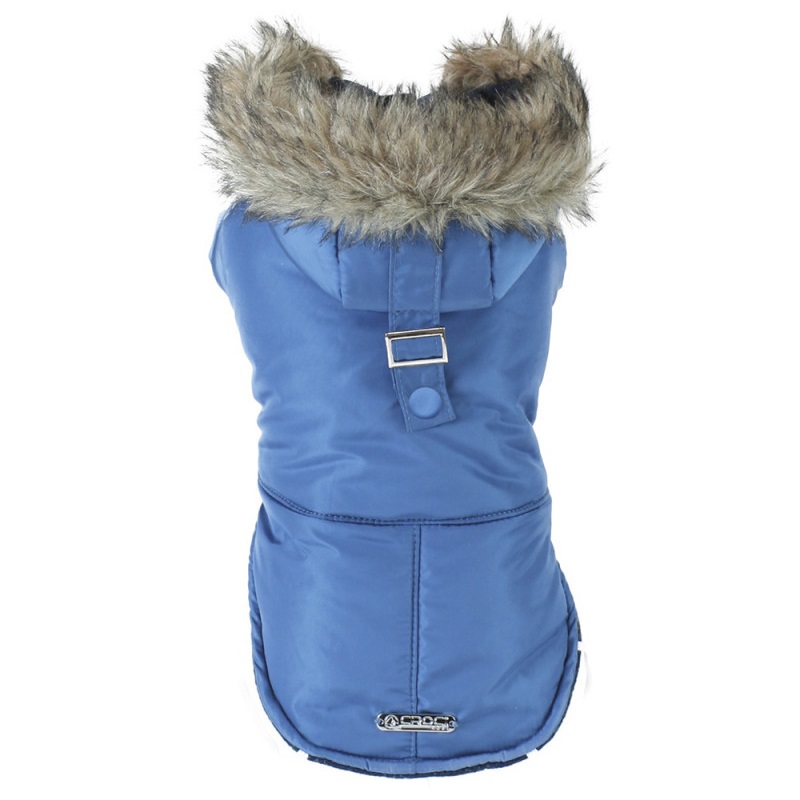 

Куртка утепленная с капюшоном для собак Croci Blue Parka синий, 25 см