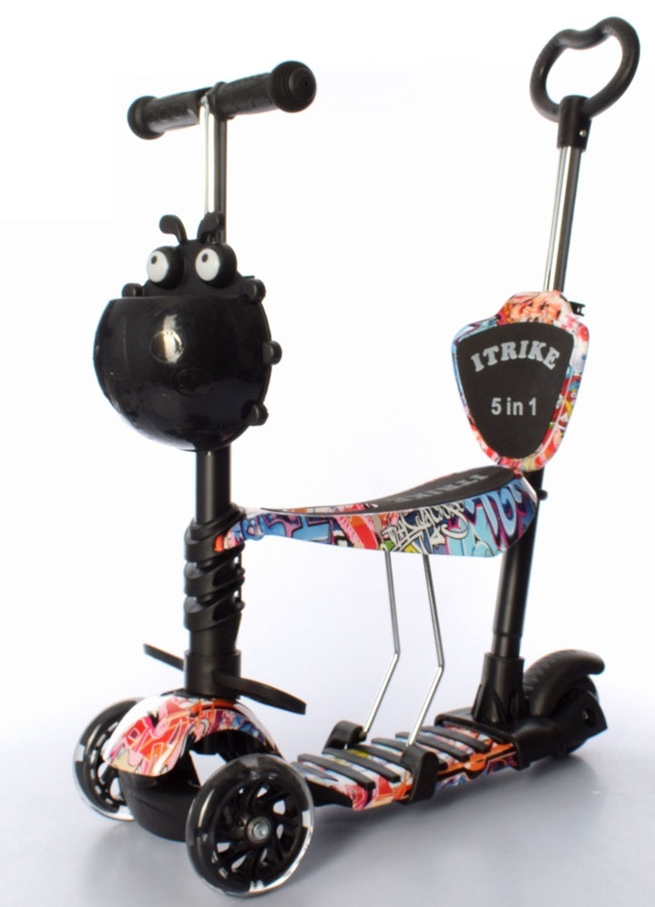 

Самокат 5 в 1 iTrike Maxi JR 3-058-I-WP7 Black (JR 3-058-I-WP7)