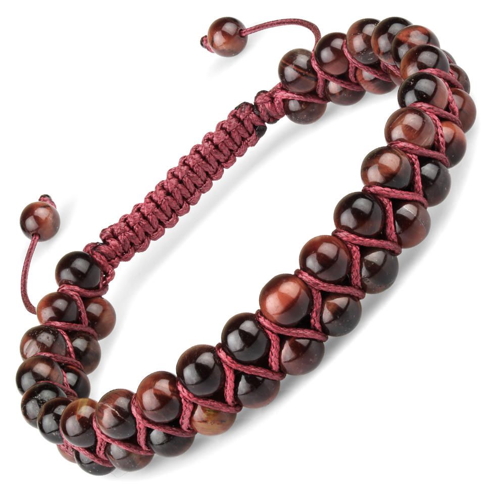 

Браслет Шамбала Everiot Select LNS-2239 из камня бычий глаз (Размер 17 см)