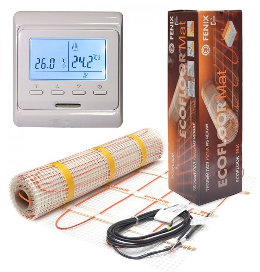 

Теплый пол Fenix двухжильный мат LDTS/160 620 Вт 3,4 м2 с программируемым терморегулятором в комплекте (GIT0034)