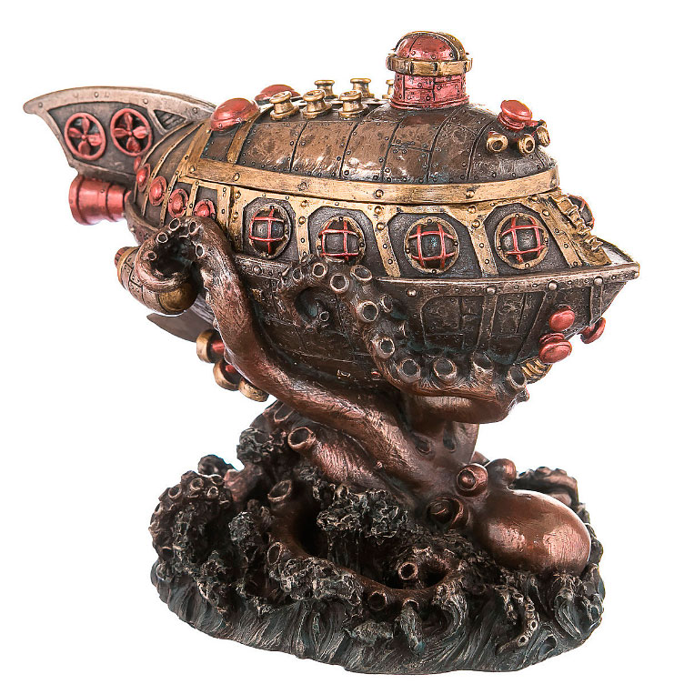 

Шкатулка Подводная лодка высота 16 см Veronese 30505-BR-1182