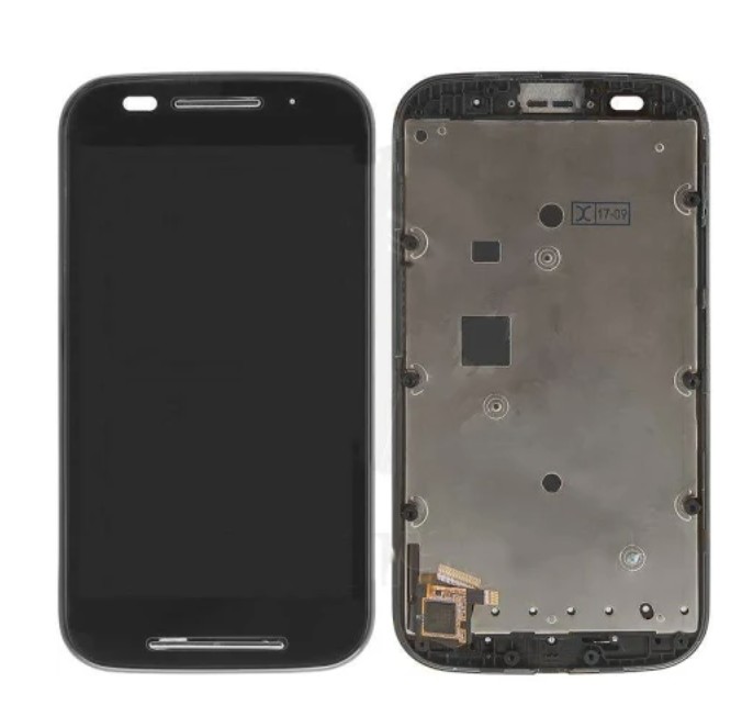 

Дисплей (экран) для Motorola XT1021 Moto E, XT1022, XT1025 + тачскрин, черный, с передней панелью, оригинал Original