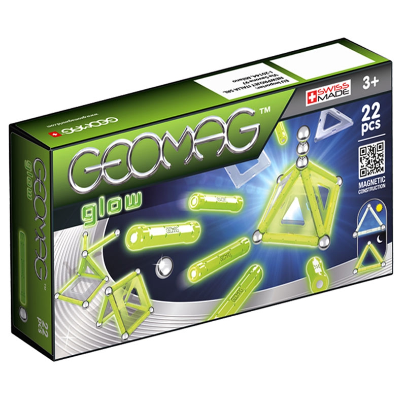 

Магнитный конструктор Geomag Glow 22 детали