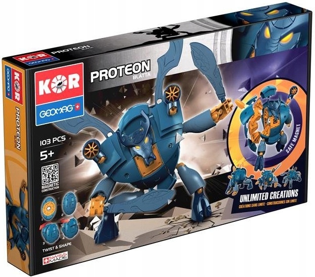 

Магнитный конструктор Geomag Kor Proteon Blatta 103 детали GEO-631