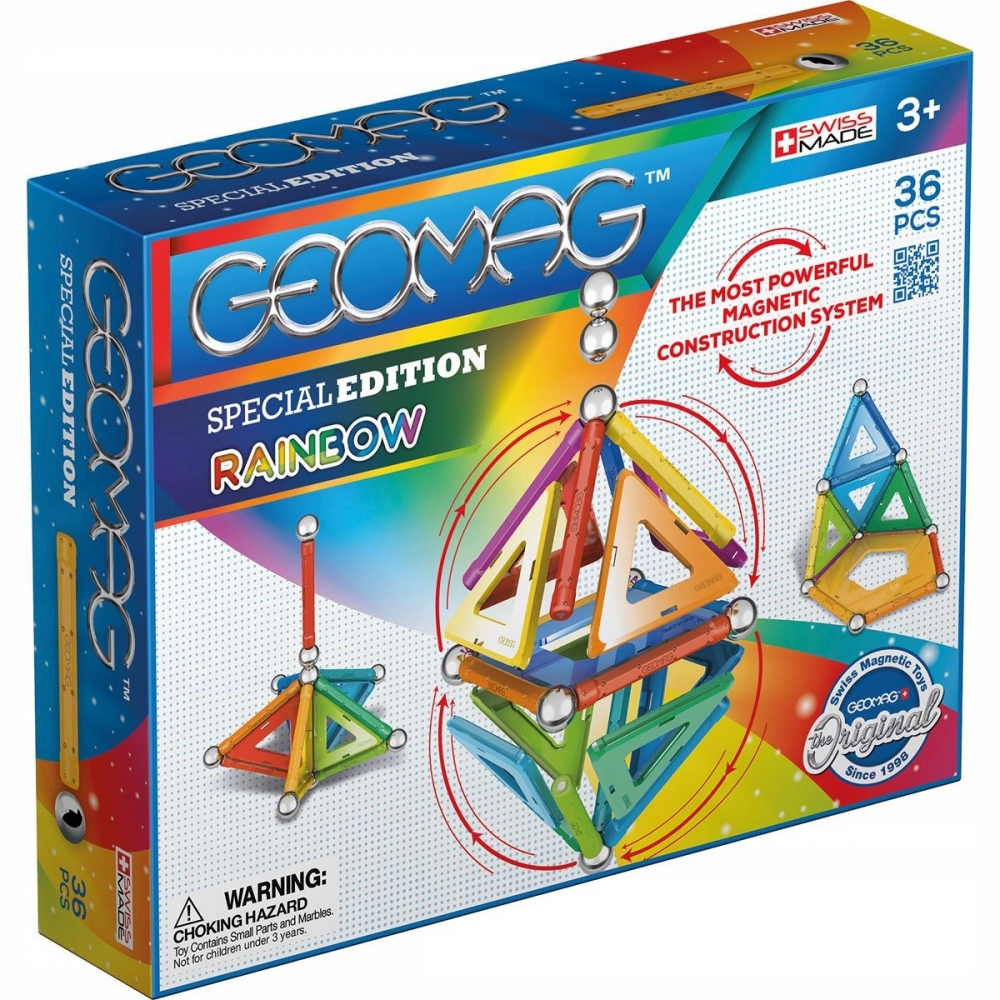 

Магнитный конструктор Geomag Rainbow 36 деталей
