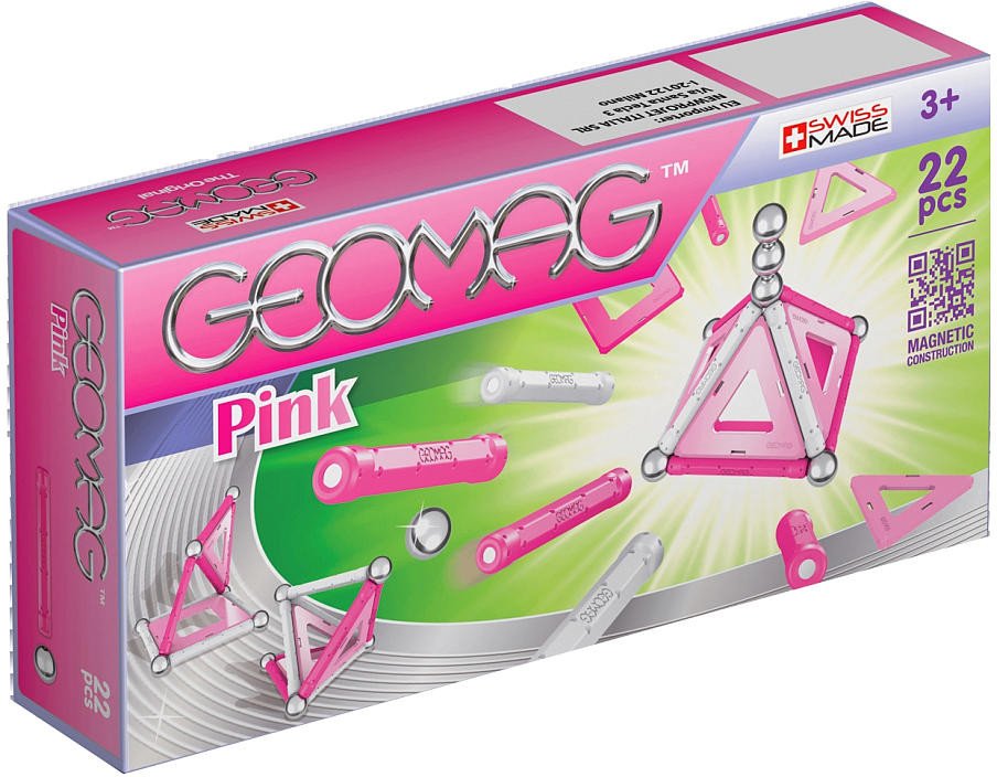 

Магнитный конструктор Geomag Pink 22 детали GEO-340